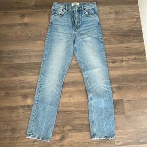 Reformation jeans size 26 Lisa ultra high rise straight jean